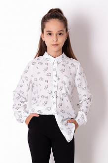 Сорочка для дівчинки Mevis біла 3668-01 - ціна