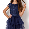 Сукня нарядна для дівчинки Mevis темно-синя 2594-01 - ціна
