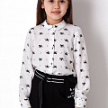 Блузка для дівчинки Mevis Собачки біла 4353-01 - ціна