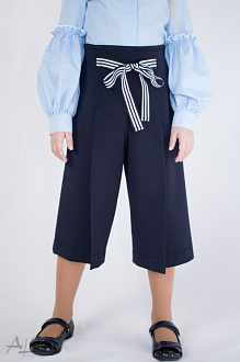 Шкільні брюки-кюлоти для дівчинки Albero сині 4030 - Україна