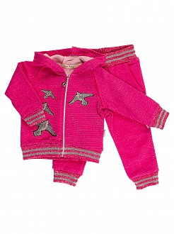 Спортивний костюм для дівчинки Danny baby Пташки рожевий 340 - ціна
