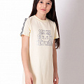 Трикотажне плаття для дівчинки Mevis молочне 3721-03 - ціна