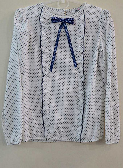 Блузка для девочки Mevis белая 2189-01 - ціна