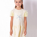 Трикотажне плаття для дівчинки Mevis молочне 3738-02 - ціна
