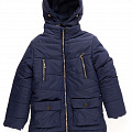Куртка подовжена зимова для дівчинки Одягайко синя 20004О - ціна