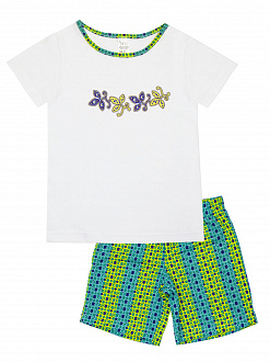 Піжама для дівчинки (футболка+шорти) SMIL біла 104390 - ціна