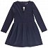 Платье школьное с длинным рукавом Mevis синее 2391-01 - ціна