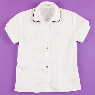 Блузка с коротким рукавом Frantolino белая 1233-001 - ціна
