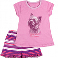 Літня піжама для дівчинки Фламінго Собачка рожева 226-117 - ціна