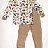 Пижама для мальчика Interkids  Машинки бежевая 1696 - ціна