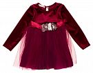 Платье нарядное для девочки Barmy Цветы бордовое 0341