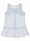 Хлопковое летнее платье для девочки Маленьке сонечко голубое ПЛ-354