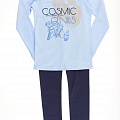 Пижама для мальчика Фламинго Соsmic голубая 283-1006 - ціна