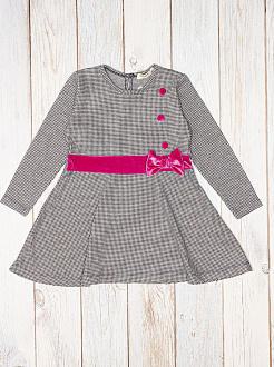 Сукня для дівчинки Breeze сіра з рожевим 14885 - ціна