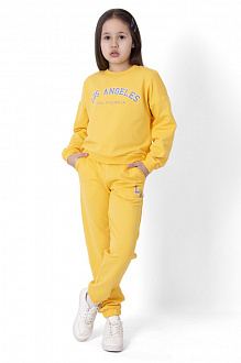 Стильний костюм для дівчинки Mevis Los Angeles жовтий 4569-03 - ціна