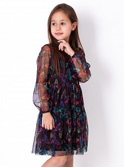 Ошатне плаття для дівчинки Mevis Зірочки темно-синє 4064-01 - ціна