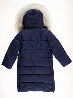 Куртка-пальто зимова для дівчинки SUZIE Береніс темно-синя ПТ-36711 - картинка