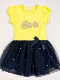 Платье для девочки Breeze Girls желтое 10766
