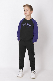 Спортивний костюм для хлопчика Mevis фіолетовий 4495-02 - фото