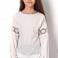 Ошатна блузка для дівчинки Mevis молочна 2829-01 - ціна
