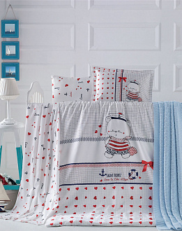 Комплект постільної білизни в дитяче ліжечко LP LARINA червоний - ціна