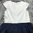 Сукня нарядна для дівчинки Mevis біла з синім 2606-01 - картинка