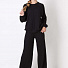 Стильний костюм для дівчинки в'язка Mevis чорний 4711-03 - ціна