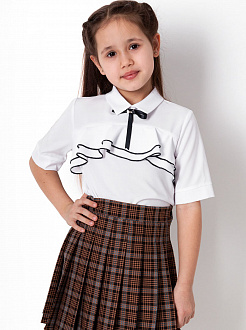 Блузка для дівчинки Mevis біла 4116-01 - ціна
