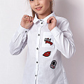 Сорочка для дівчинки Mevis біла 3291-01 - ціна