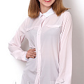 Блузка з довгим рукавом для дівчинки Mevis рожева 2489-03 - ціна