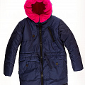 Куртка зимняя для девочки Одягайко темно-синяя 20026 - ціна