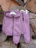 Спортивный костюм для девочки HART Зайка фиолетовый 857