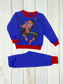 Утеплення піжама для хлопчика Людина Павук синя - ціна