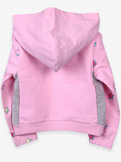 Кофта-худі для дівчинки Breeze Єдиноріг рожева 14982 - світлина