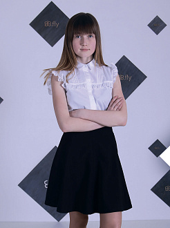 Блузка с коротким рукавом для девочки B.Fly Анжелла белая - ціна