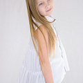 Блузка с коротким рукавом для девочки Albero белая 5088 - фото