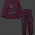 Утеплення піжама для дівчинки Фламінго Єдиноріг на ковзанах рожева 329-328 - фото