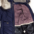 Куртка-пальто зимова для дівчинки SUZIE Береніс темно-синя ПТ-36711 - розміри