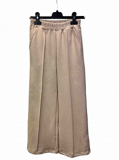 Трикотажні штани-палаццо для дівчинки Twinsbaby бежеві 1430 - ціна