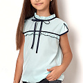 Блузка с коротким рукавом для девочки Mevis мятная 2424-05 - ціна