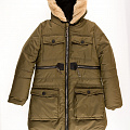 Куртка зимняя для девочки Одягайко хаки 20089 - ціна