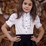 Блузка школьная с коротким рукавом Zironka белая 3661-2 - ціна