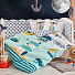 Комплект постільної білизни в дитяче ліжечко HOBBY Baby Sailor зелений 100*150/2*35*45 - ціна