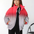 Світловідбивна куртка для дівчинки Kidzo червона 3442 - ціна