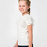 Блузка трикотажна з коротким рукавом для дівчинки SMIL молочна 114798 - фото