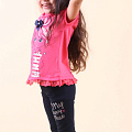 Комплект футболка та бриджі для дівчинки Breeze кораловий 13737 - розміри