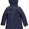 Куртка подовжена зимова для дівчинки Одягайко синя 20004О - фото