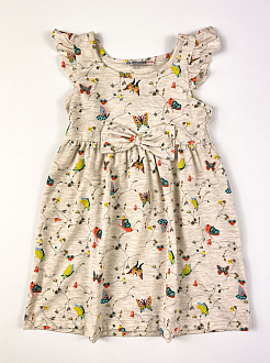 Літнє плаття для дівчинки PATY KIDS Метелики бежеве 51326 - ціна