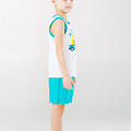 Комплект для хлопчика (майка + шорти) SMIL Мрійники білий 113253 - фото