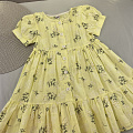 Літня сукня для дівчинки Mevis Квіточки жовта 4972-01 - фото